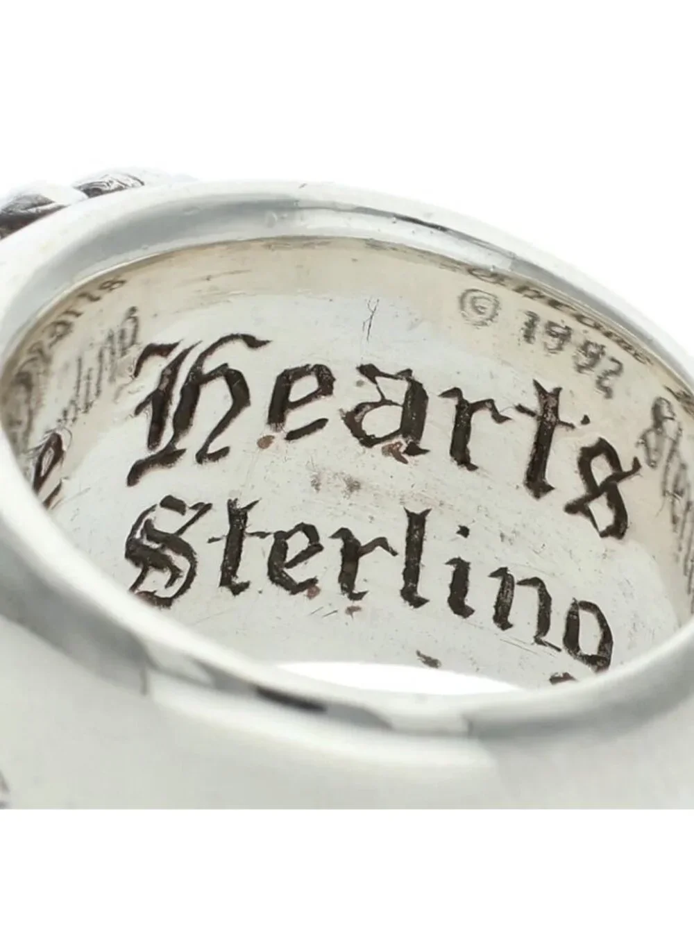 Chrome Hearts Flrl Floral Cross Silver Ring